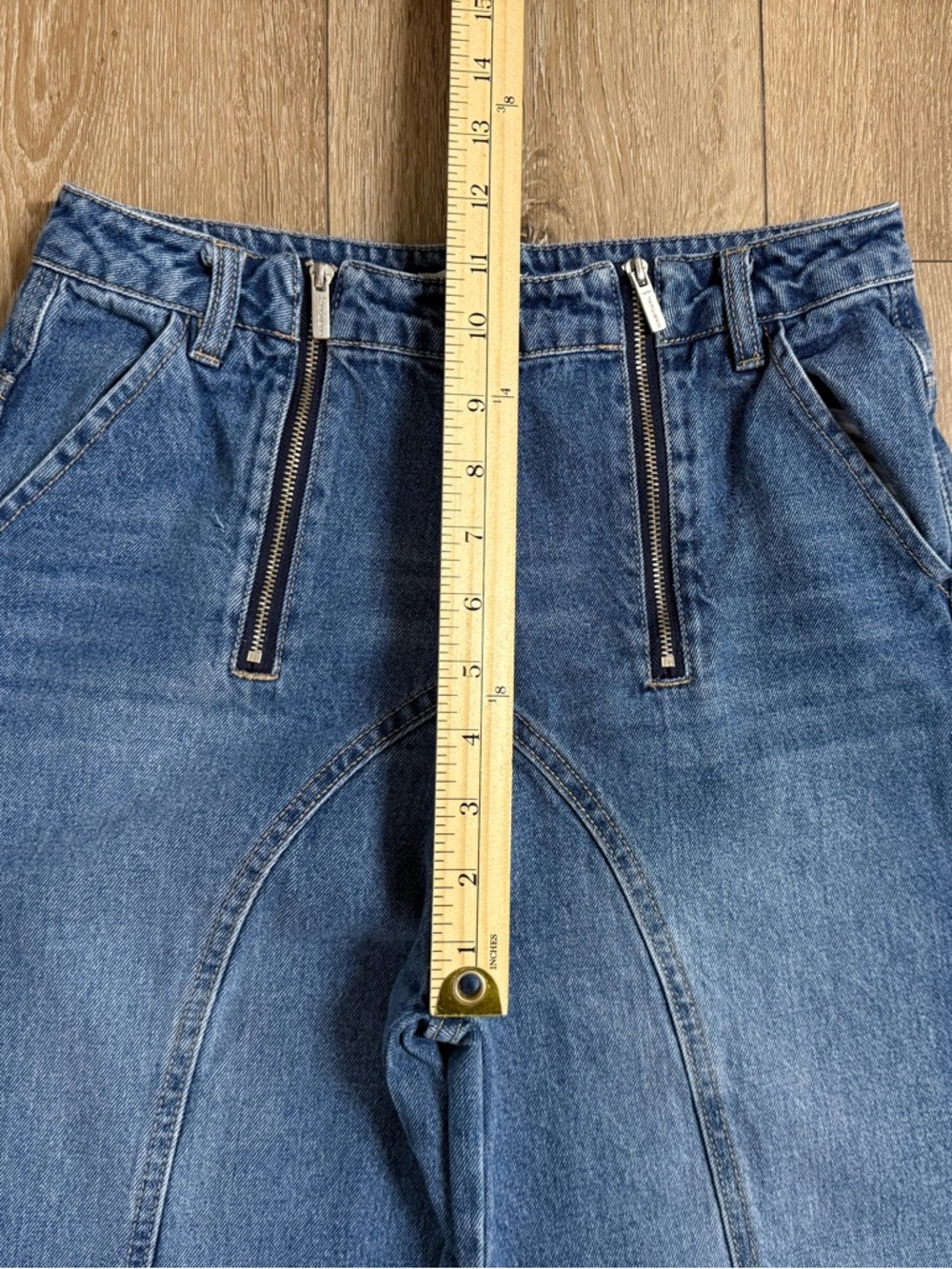 Habitual Denim Barrel Wide Leg High-Rise Jeans - Blue - Picture 13 of 14